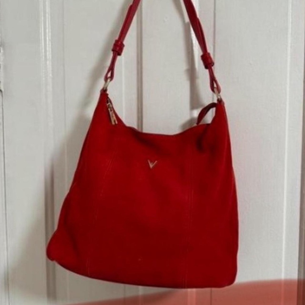 Red suede Vanessa Williams Hobo New